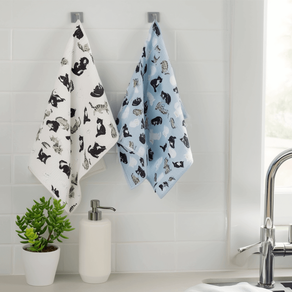 Flying Tiger Copenhagen(フライングタイガー)の『お掃除グッズ』-マイクロファイバークロス(2枚)