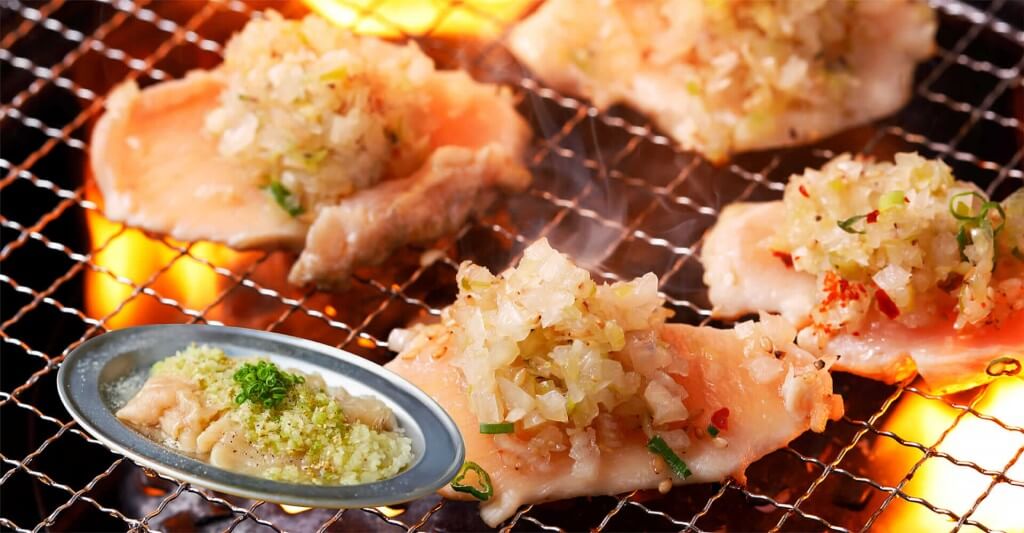 とりやき酒場 鶏ん家の『むね肉のねぎ塩焼き』