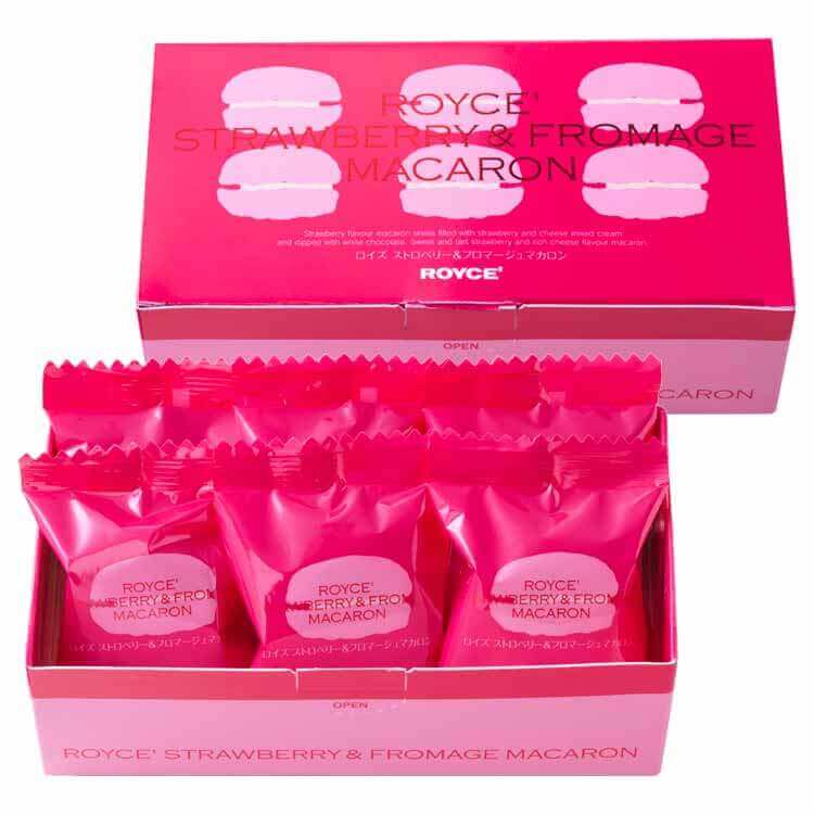 ロイズの『ストロベリー＆フロマージュマカロン』