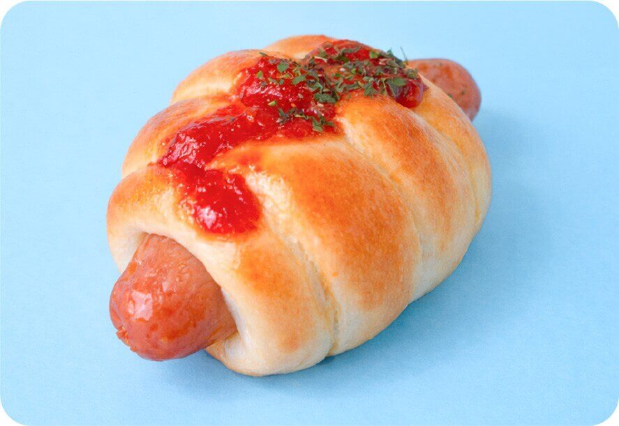 ペンギンベーカリーの『ミニパン大集合』-ミニあらびきフランク