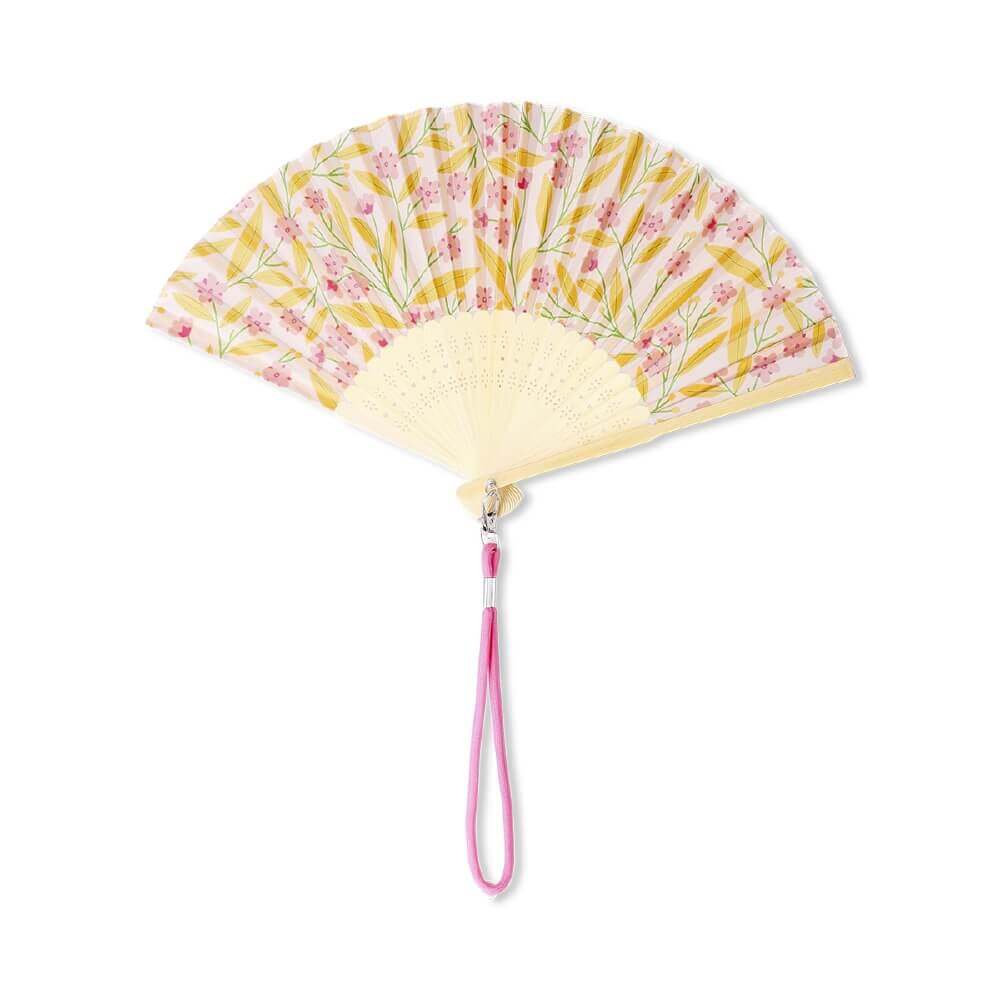 Flying Tiger Copenhagen(フライングタイガー)の『扇子＆ミニうちわ』-フラワーデザイン