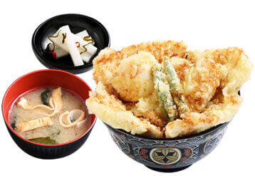 天丼専門 銀座いつきの『かしわ天丼』