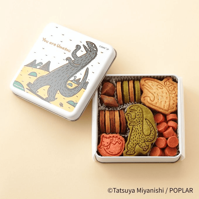 名作絵本のクッキー缶セレクション by Cake.jpの『『おまえうまそうだな』のウマソウなクッキー缶』