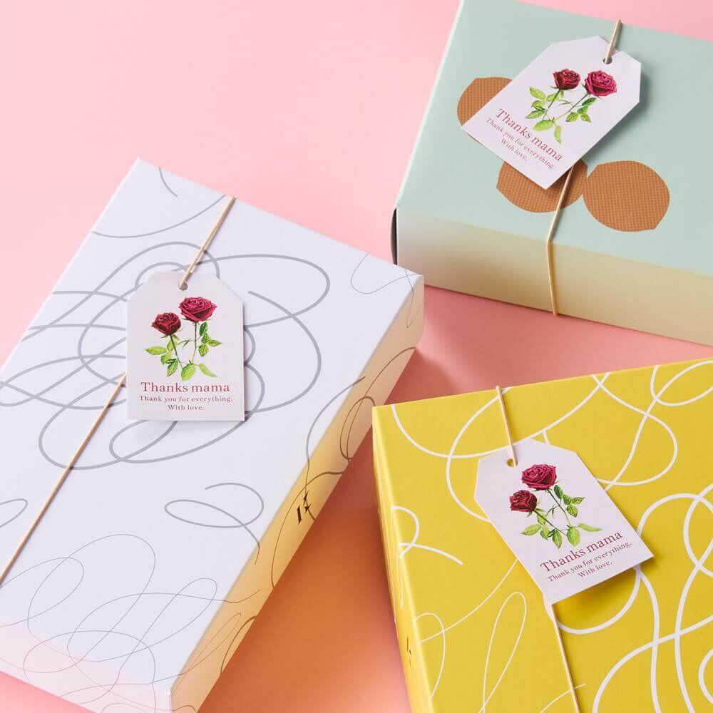 きのとやの『母の日限定メッセージタグ』