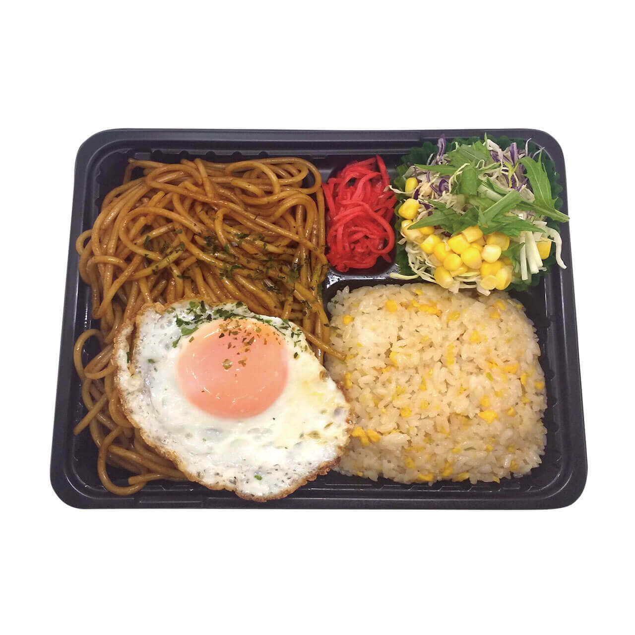 ベントス・甚兵衛の『ドカ盛り焼きそばチャーハン弁当』
