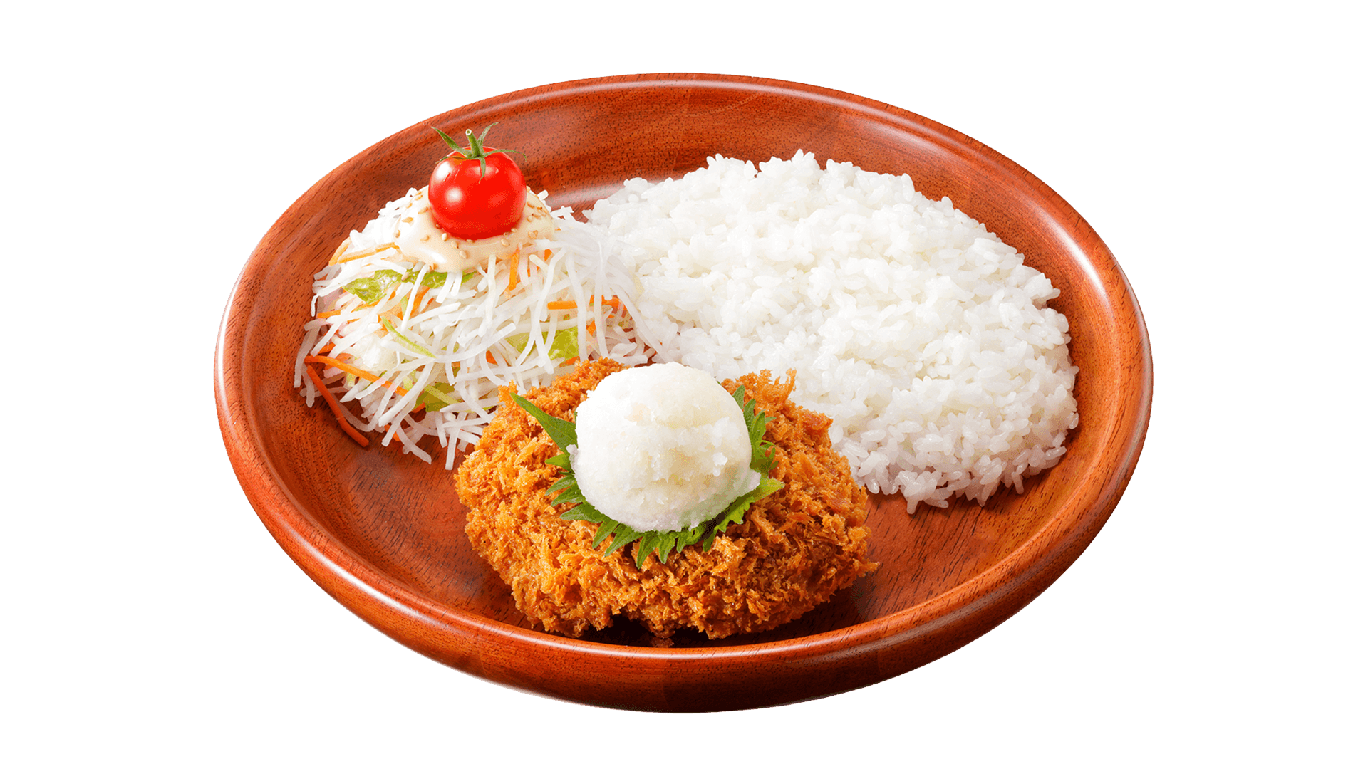 びっくりドンキーの『メンチカツおろしそディッシュ』