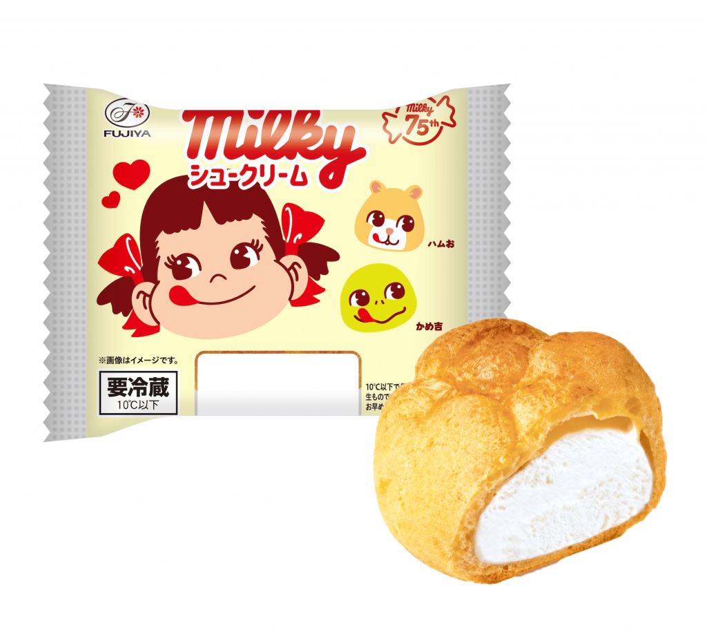 不二家の『milky75thミルキーシュークリーム』