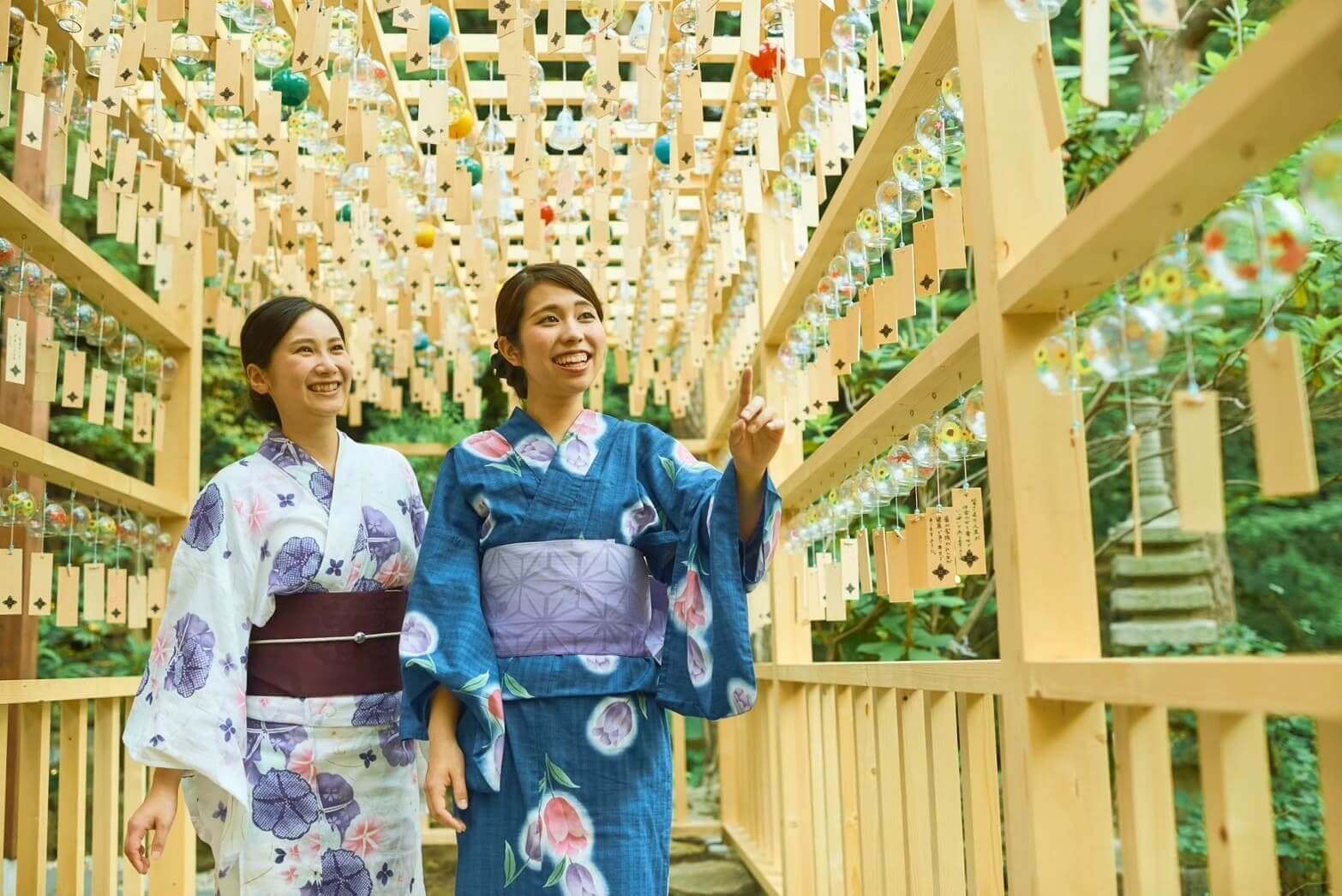札幌料亭エルムガーデンの『流しそうめん会席』-エルムガーデン風鈴小径