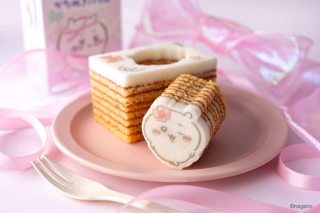 カタヌキヤの『ちいかわ かたぬきバウム リボン・ちいかわ(いちご)』