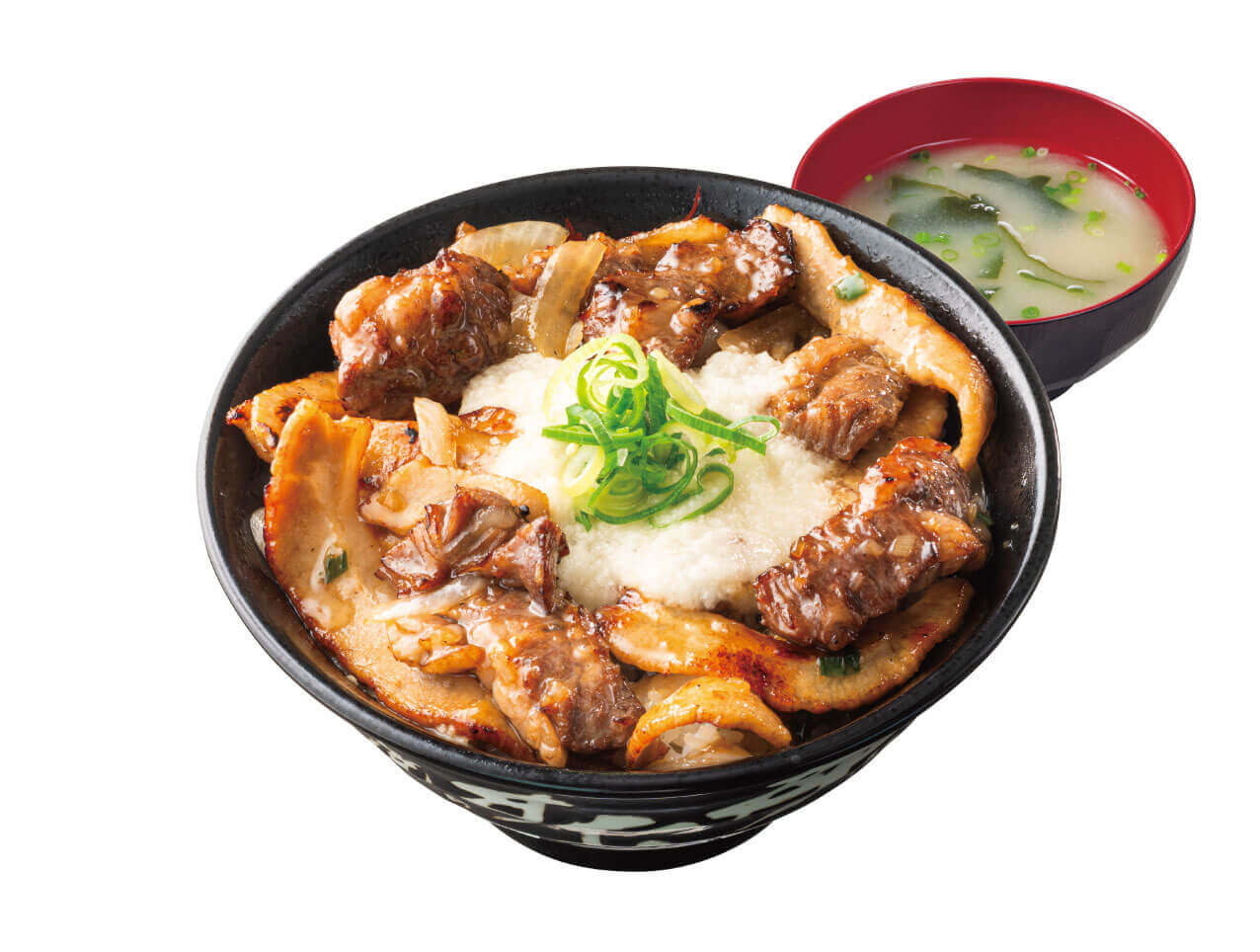 すた丼屋の『厚切りコンビねぎ塩焼肉丼』