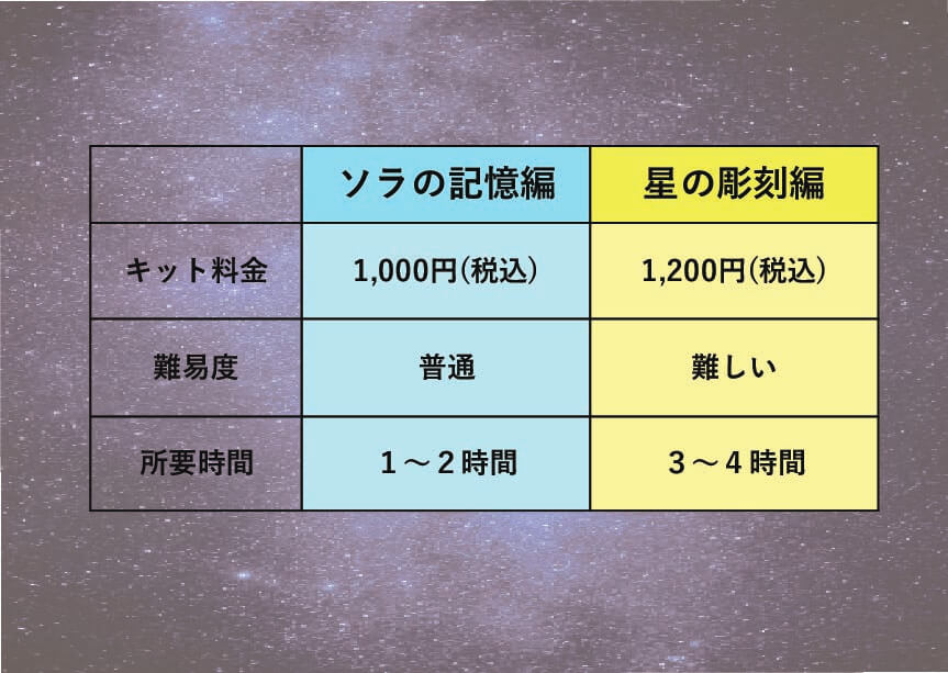 『星の彫刻と失われた記憶』-料金