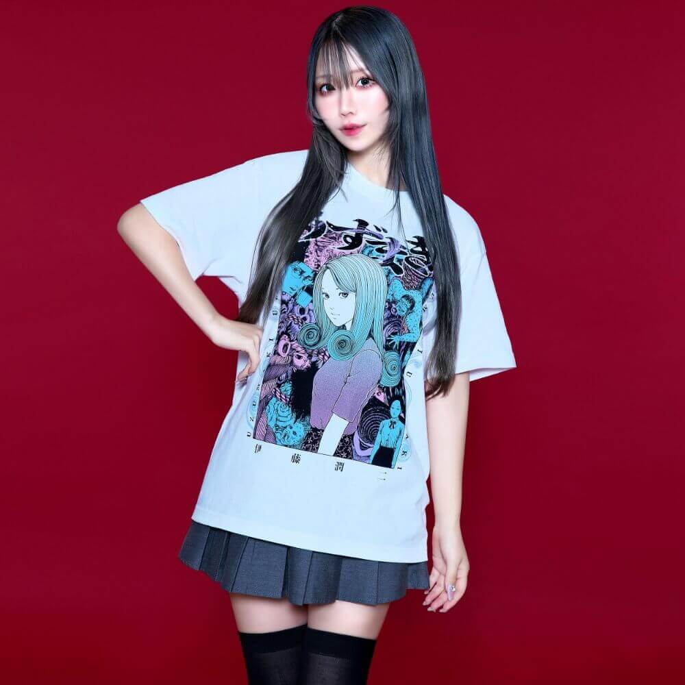 伊藤潤二 POP UP STORE -うずまき&ギョ-の『コラージュ Tシャツ』