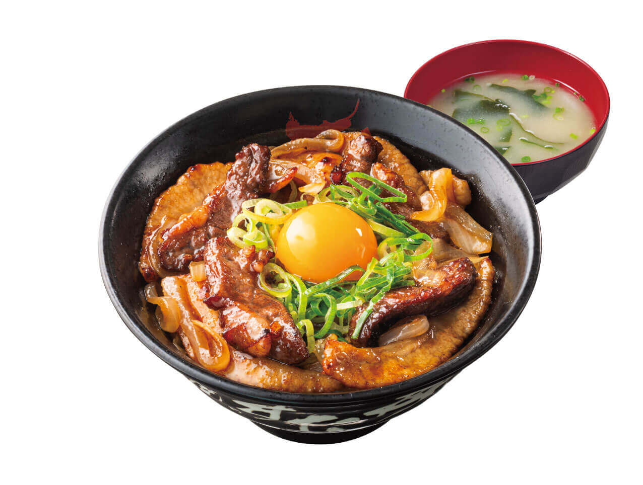 すた丼屋の『厚切りコンビすたみな焼肉丼』-『腹八分目盛り』1,290円(税込)