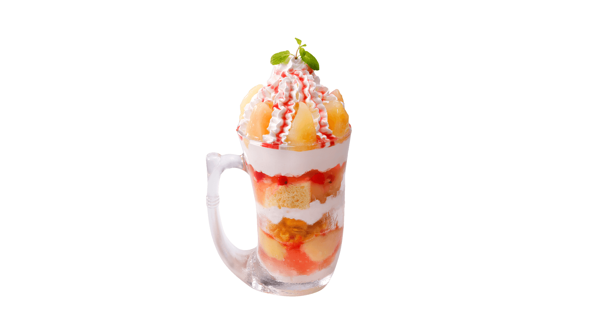 びっくりドンキーの『ジョッキパフェ(ピーチ)』