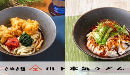 すすきのにもある「山下本気うどん」にて『食べるラー油豚しゃぶぶっかけうどん』『鶏天と梅あおさのぶっかけうどん』が7月1日(水)より発売！