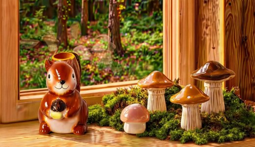 雑貨ストア「フライングタイガー」にて部屋と食卓を彩る『リスとキノコの小さな森』シリーズが発売！