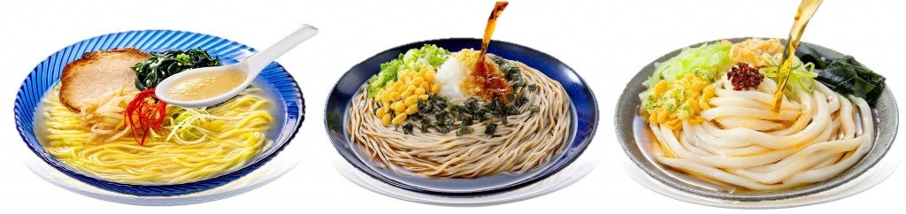 セブン‐イレブンの『旨み出汁スープの冷かけ函館塩ラーメン』『のりおろしそば』『富士吉田名物 吉田の冷しうどん』