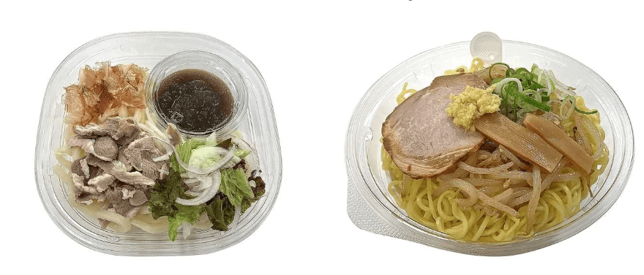 セブン‐イレブンの『おろしダレで食べる ラムしゃぶうどん』『濃厚スープの冷たい札幌みそラーメン』