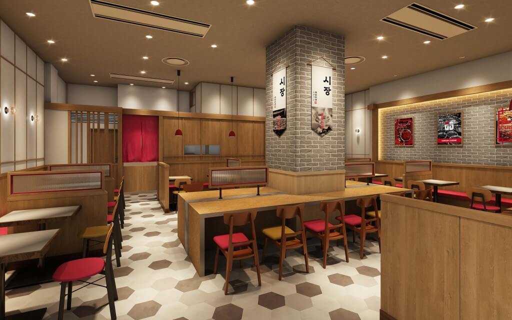 韓国料理 シジャン 札幌ステラプレイス店の店内