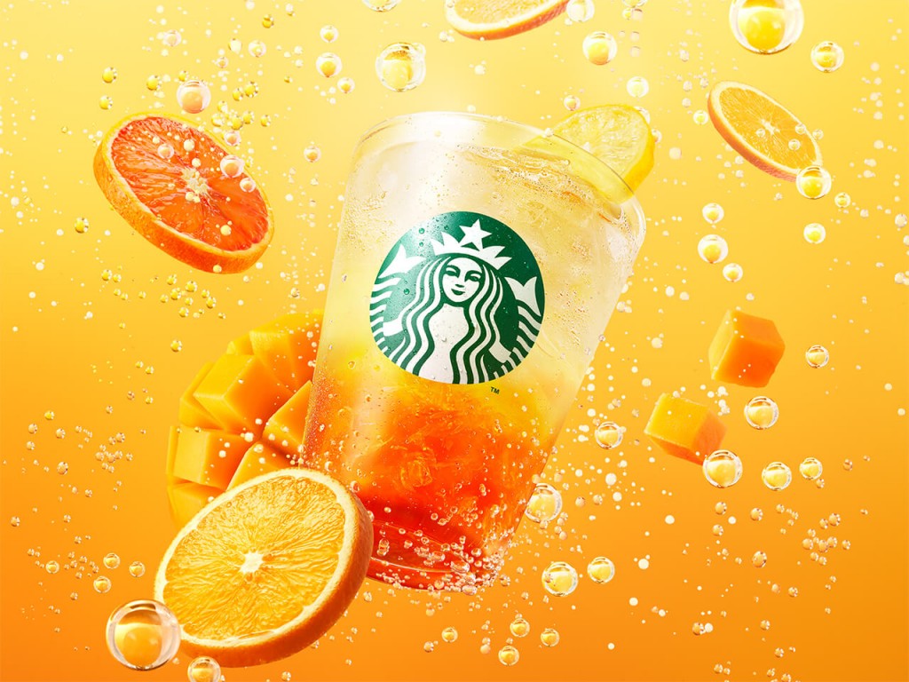 スターバックスの『チラックス ソーダ オレンジ&マンゴー』