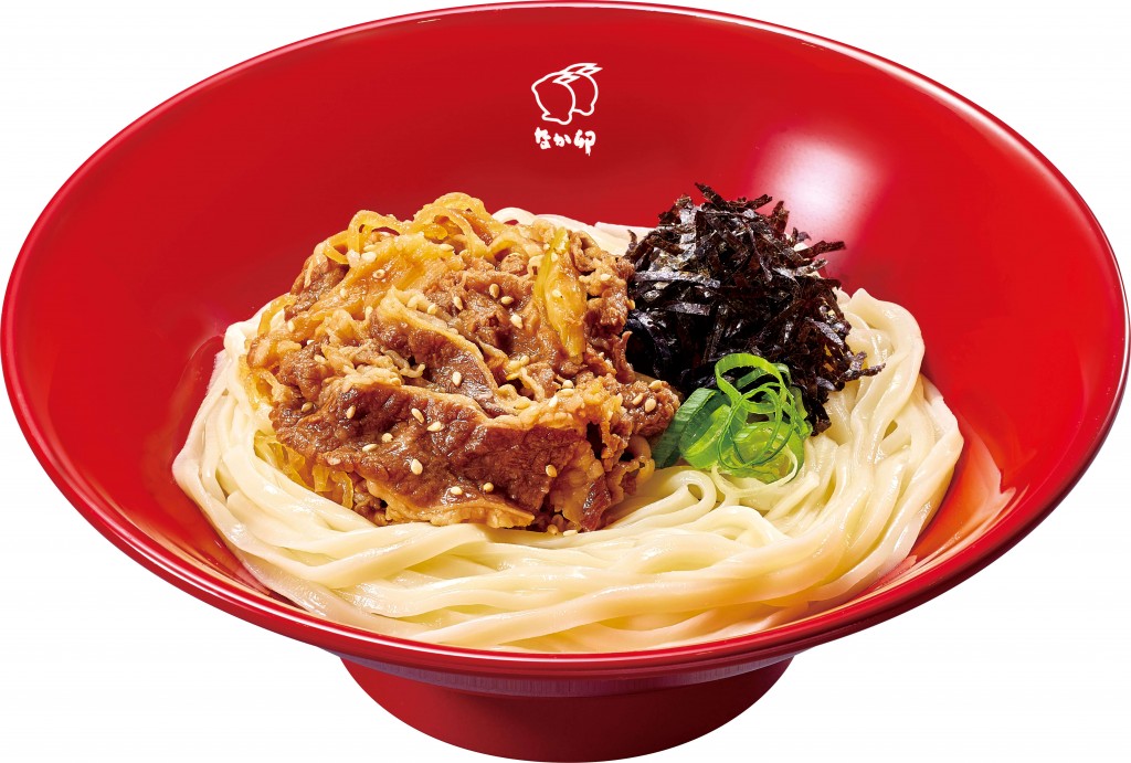 なか卯の『金胡麻冷やし牛肉つけうどん』