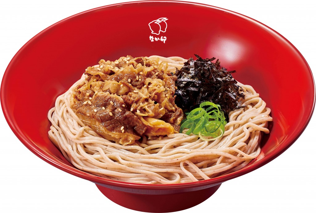 なか卯の『金胡麻冷やし牛肉つけそば』