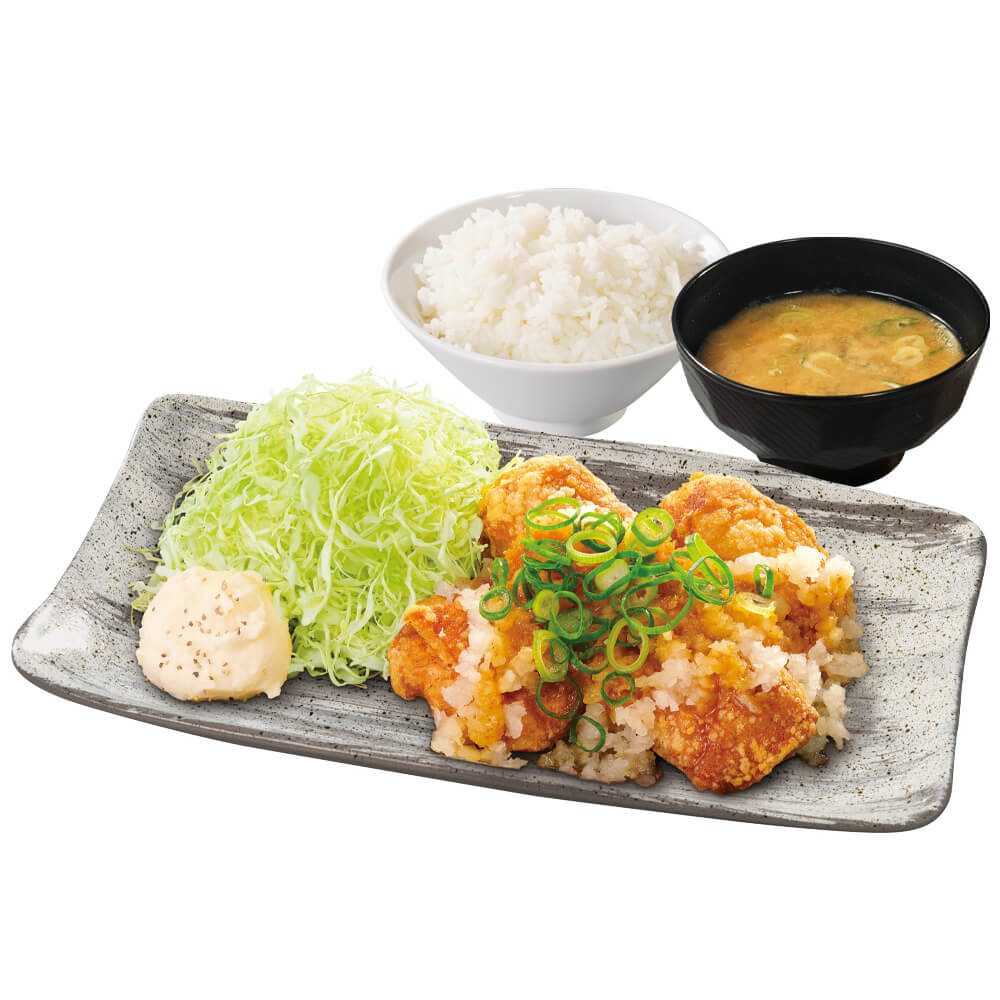 からやまの『ねぎおろしからあげ定食』