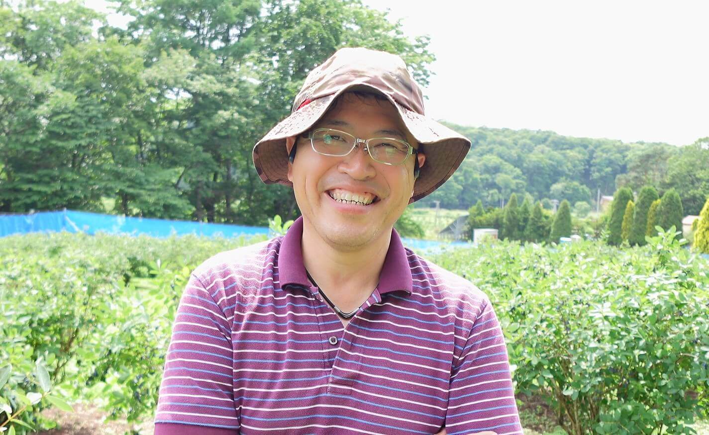 厚真町のハスカップ生産者　山口善紀さん