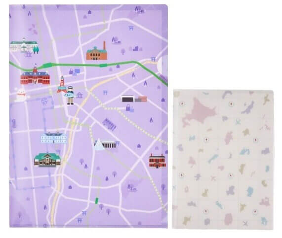 「Map Design GALLERY」POP-UP STORE さっぽろ地下街-タビマップシリーズ札幌(クリアファイルセット)