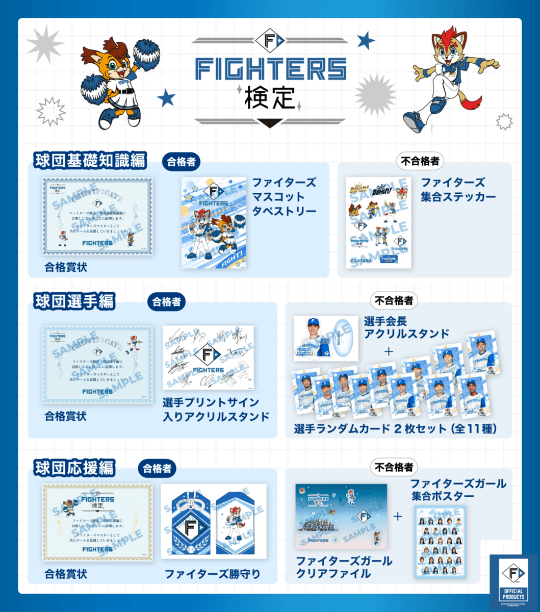 『FIGHTERS検定』