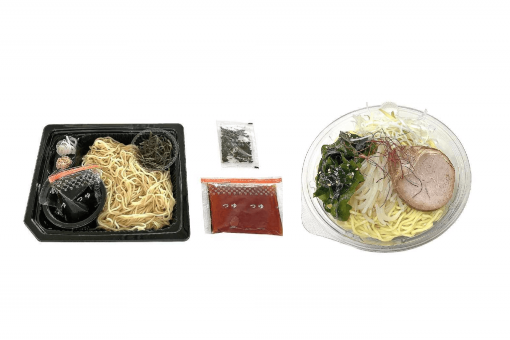 セブン‐イレブンの『ざるラーメン北海道産山わさび入』『旨み出汁スープの冷かけ函館塩ラーメン』
