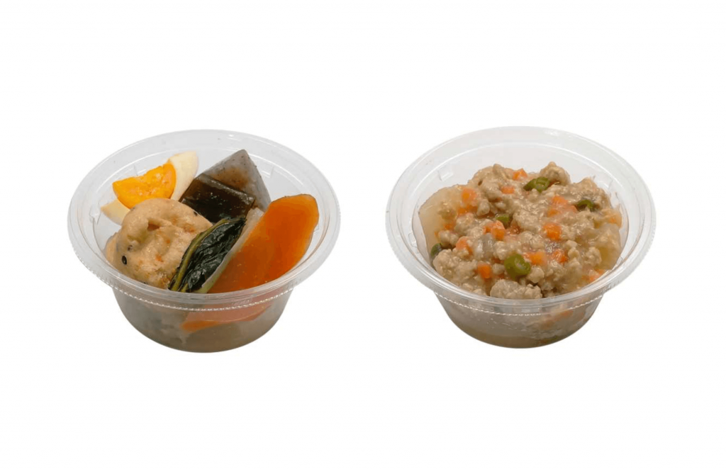 セブン‐イレブンの『8種具材のだし染み煮しめ』・『大根の豚そぼろあん』