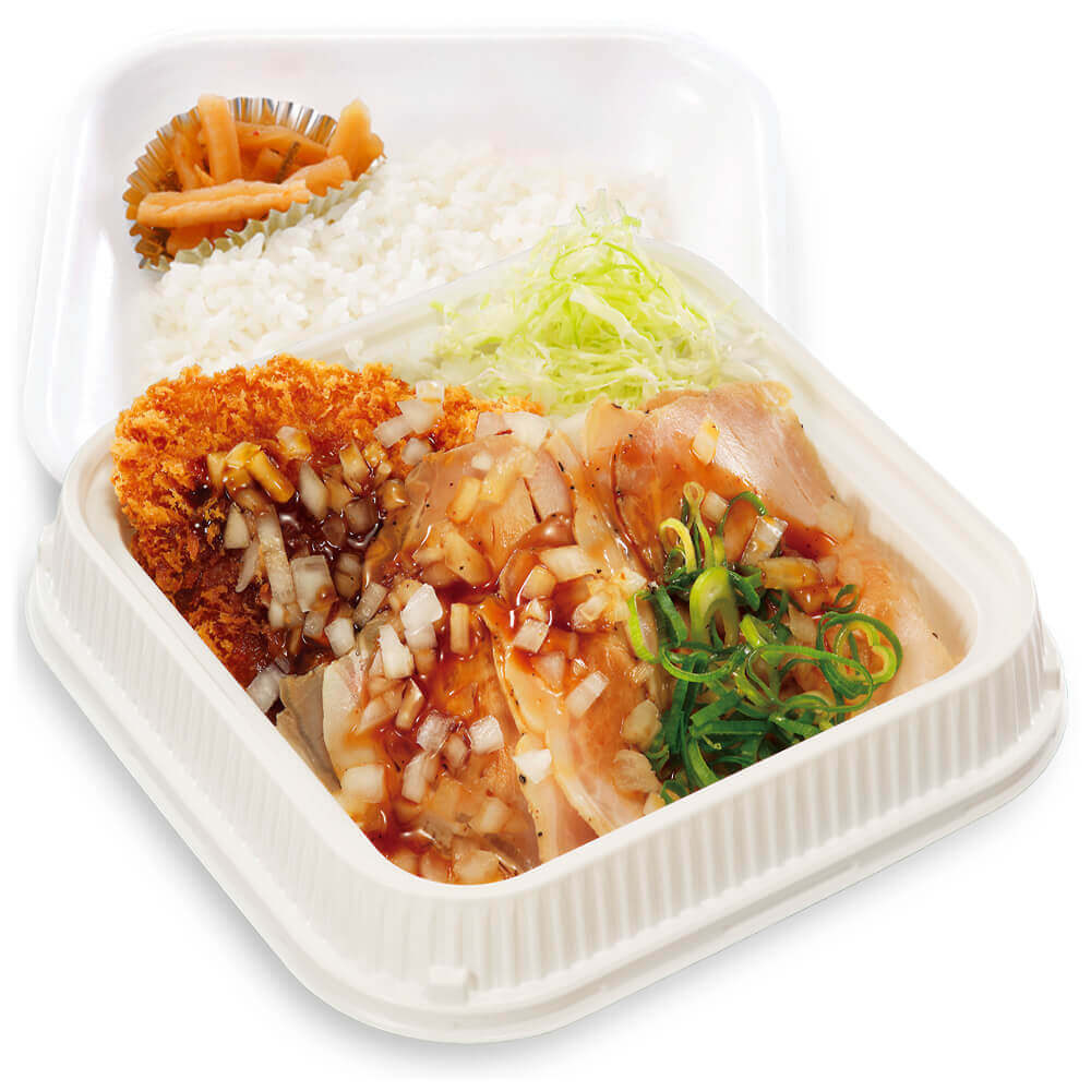 とんかつ専門店「かつや」の『ローストポークとロースカツの合い盛り弁当』