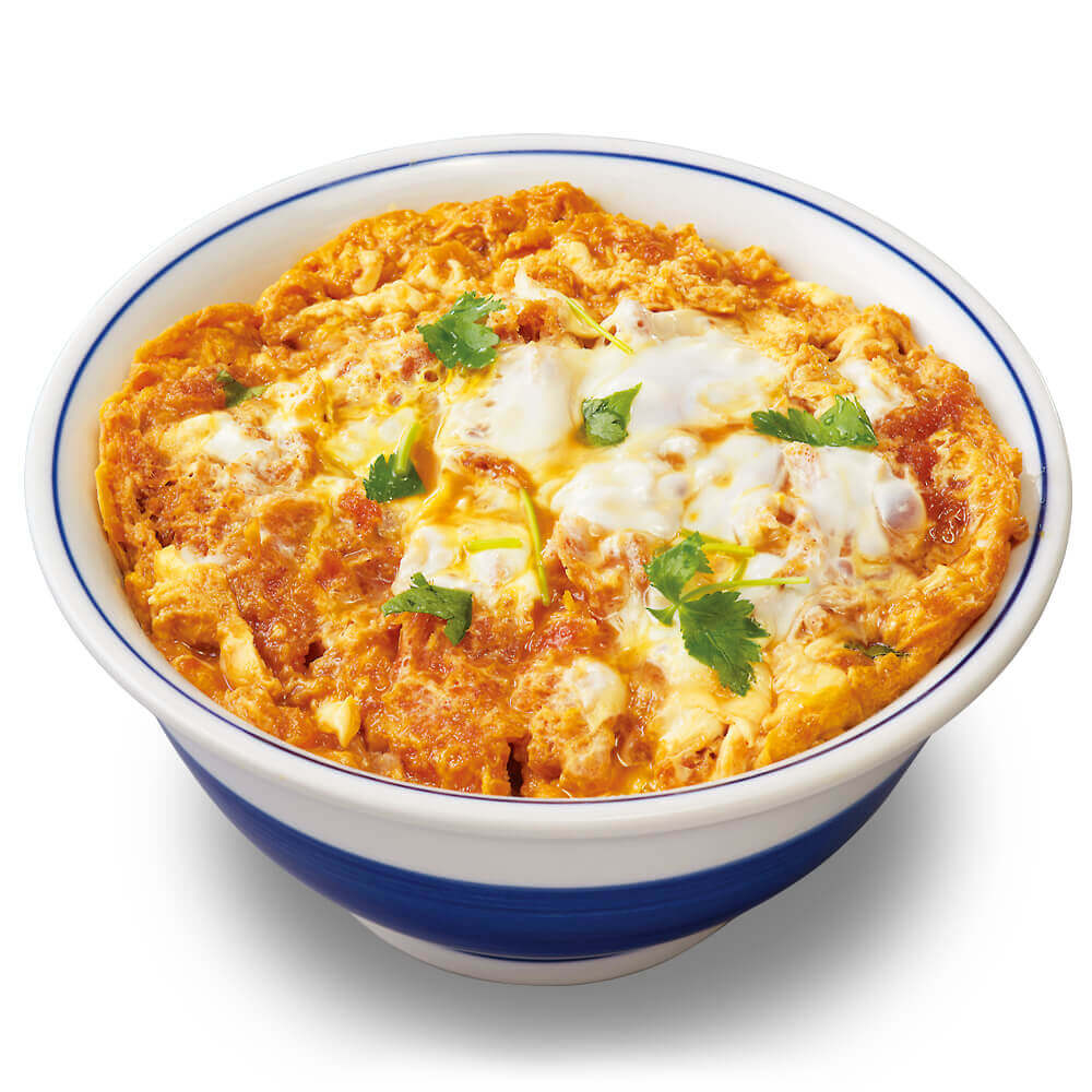 かつやの『2個たまカツ丼(竹) 120gロース』