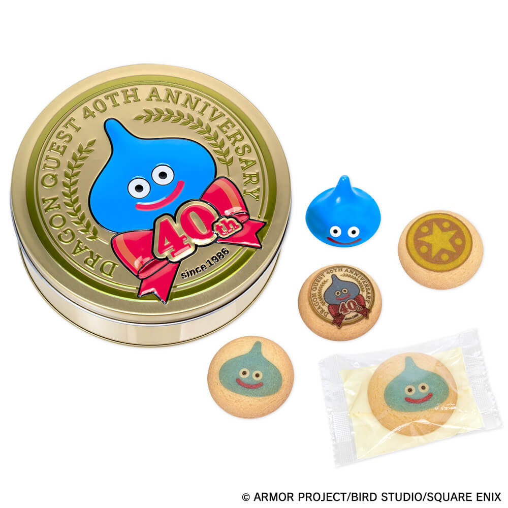 ドラゴンクエスト×ロフト グッズキャラバン 2026の『ドラゴンクエスト　40周年記念缶　　アニバーサリー　チョコインクッキー』