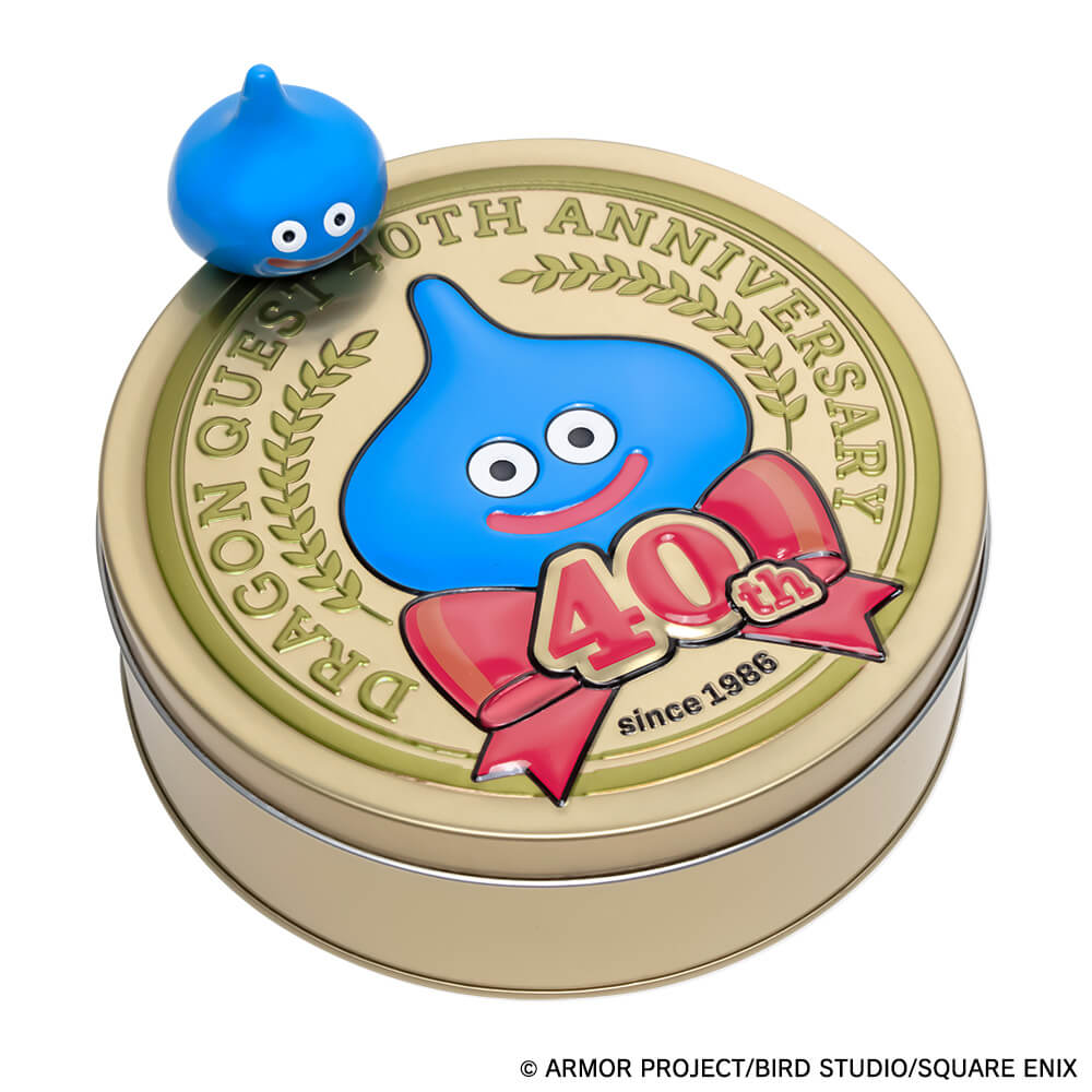 ドラゴンクエスト×ロフト グッズキャラバン 2026の『ドラゴンクエスト　40周年記念缶　　アニバーサリー　チョコインクッキー』