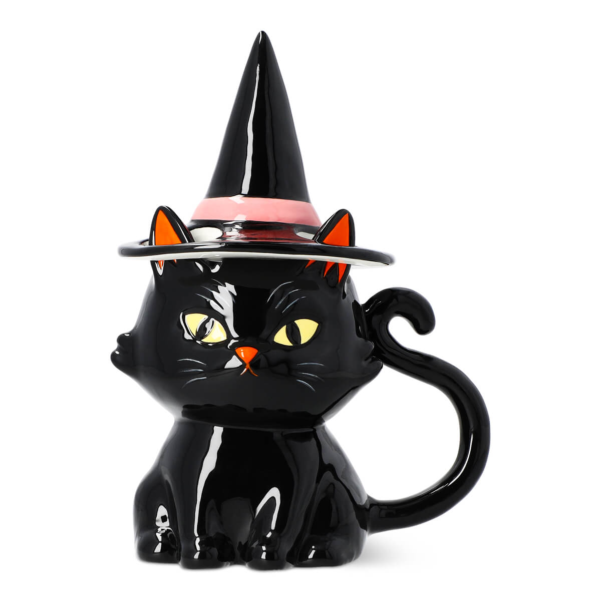 Flying Tiger Copenhagen(フライングタイガー)の『黒猫とおばけのハロウィン』シリーズ-マグ(黒猫)