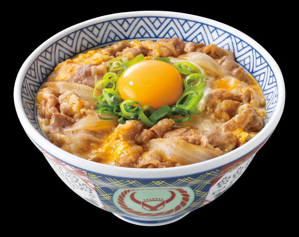 吉野家の『月見牛とじ丼』