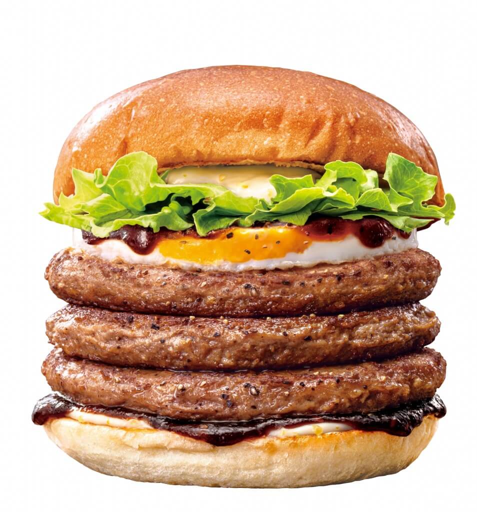 ゼッテリアの『トリプル絶品月見バーガー』