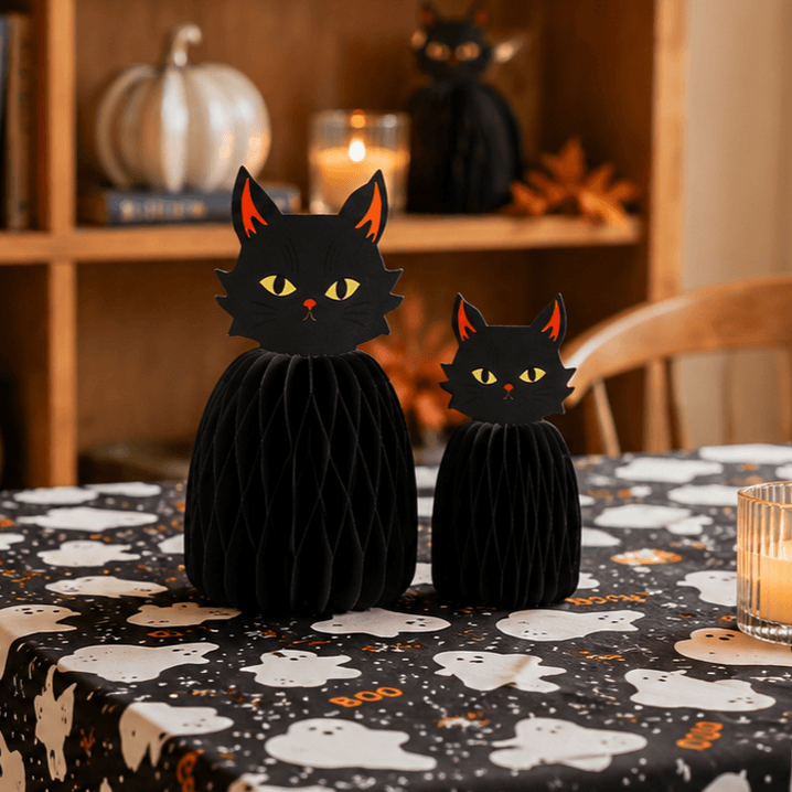Flying Tiger Copenhagen(フライングタイガー)の『黒猫とおばけのハロウィン』シリーズ-テーブルデコレーション(ネコちゃん)