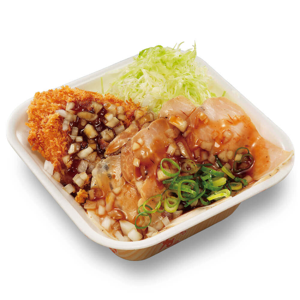 とんかつ専門店「かつや」の『ローストポークとロースカツの合い盛り丼弁当』