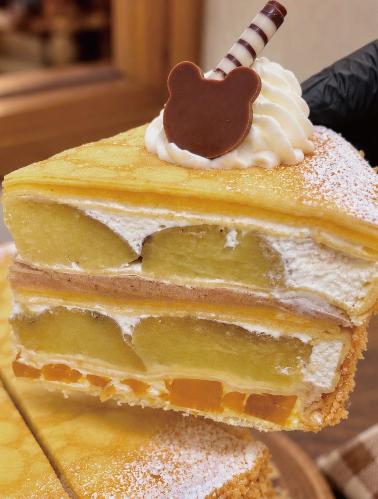 くまのしっぽの『ほくほくパニック！秋盛りミルクレープ』