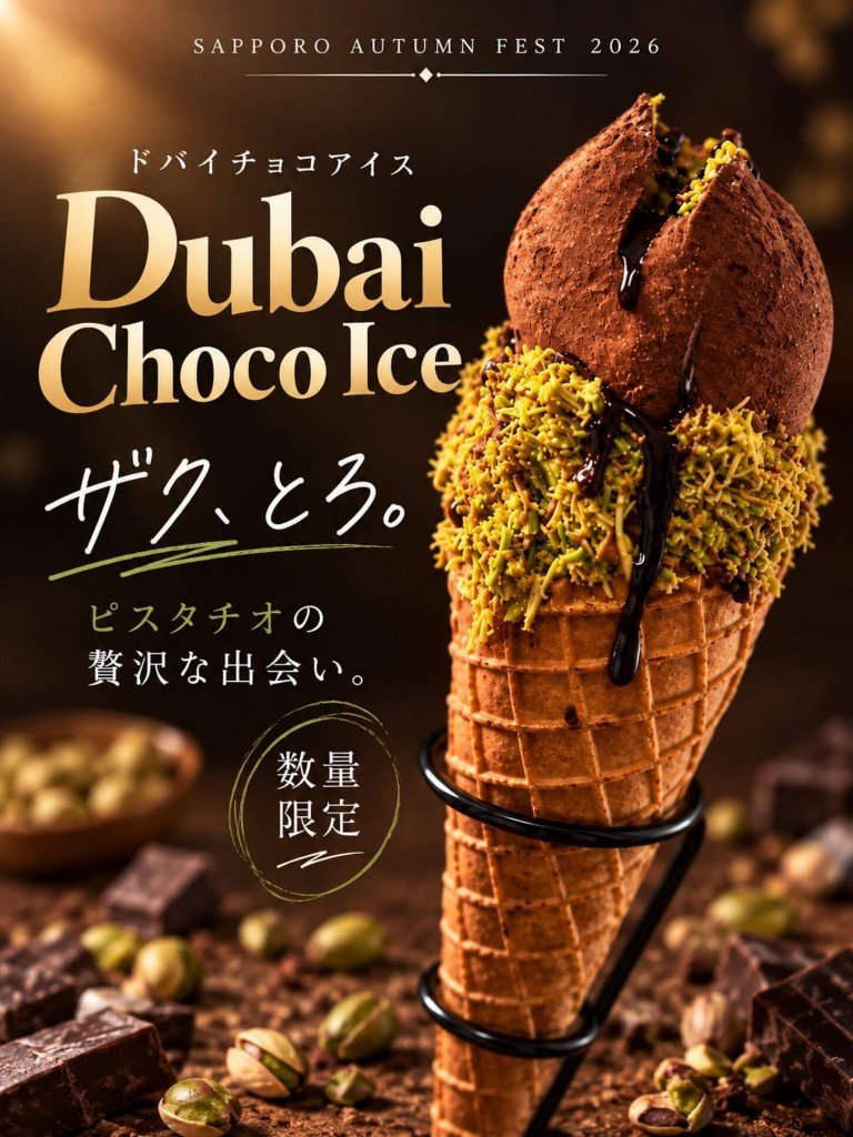 CHACOの『ドバイチョコアイス』
