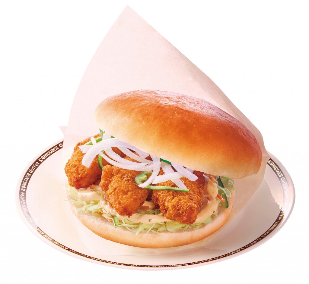 コメダ珈琲店の『秋鮭バーガー』