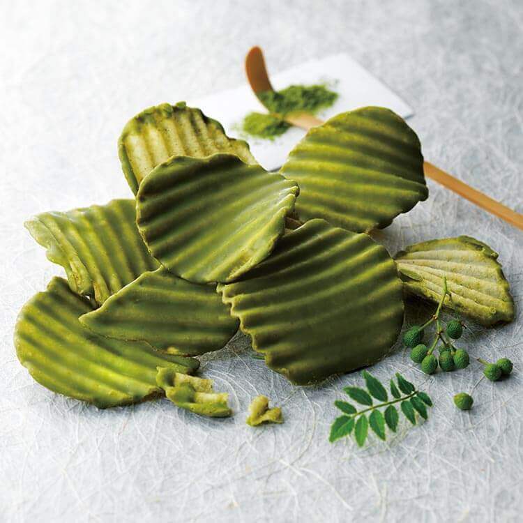 ロイズ京都の『ロイズ京都 ポテトチップチョコレート[宇治抹茶と山椒]』