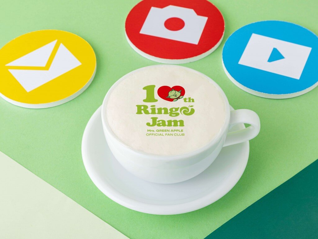 Ringo Jam Caféの『Ringo Jam 10th Anniversary カフェラテ／Ringo Jam 10th Anniversary ティーラテ』