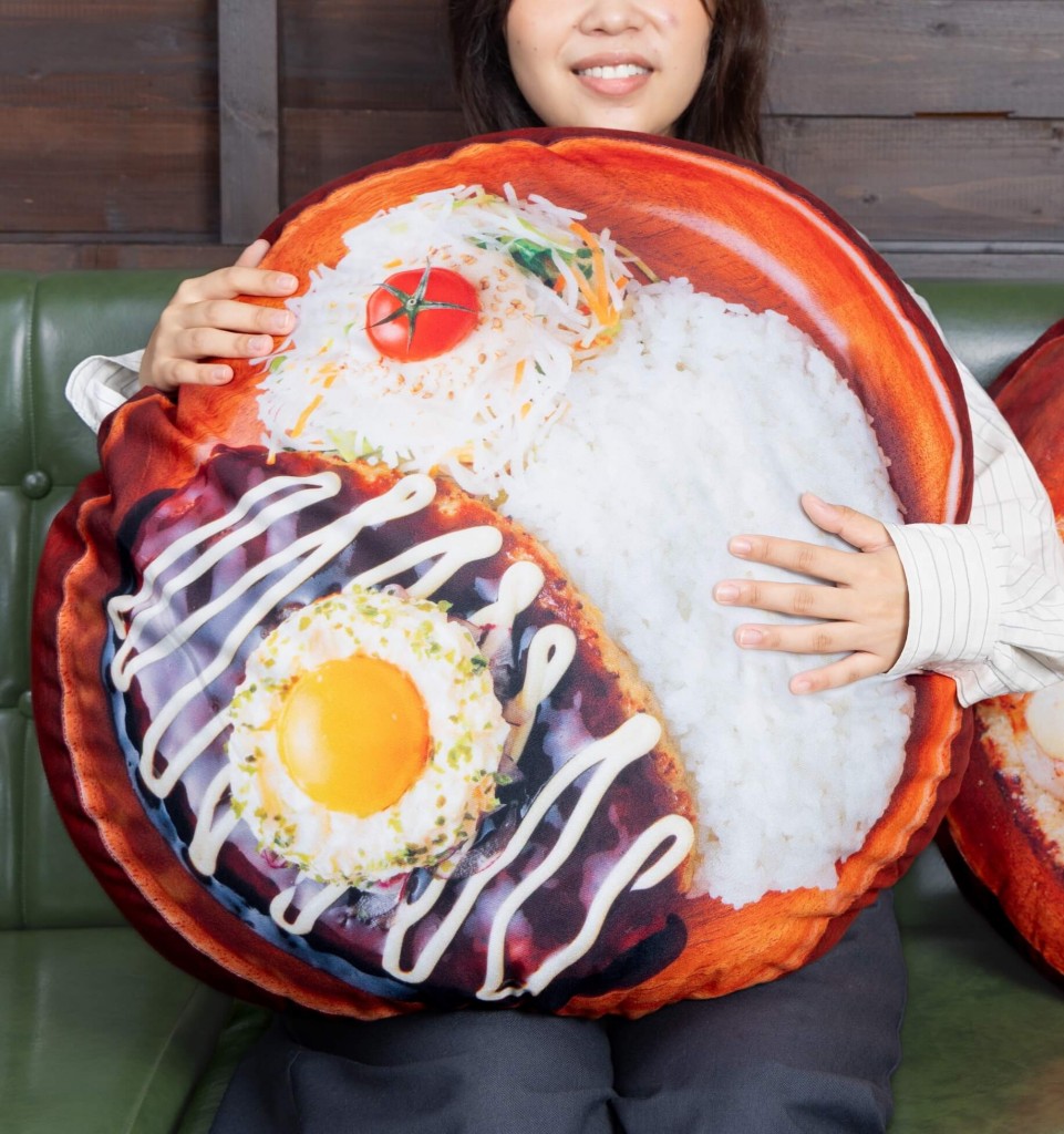 びっくりドンキーの「びっくり!月見ハンバーグクッション」キャンペーン-びっくり!月見ハンバーグクッション(てりたまマヨver.)