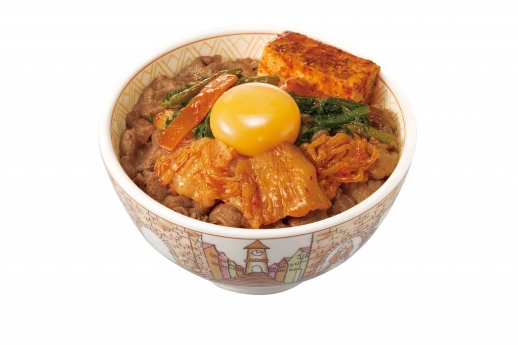 すき家の『月見辛旨すきやき牛丼』