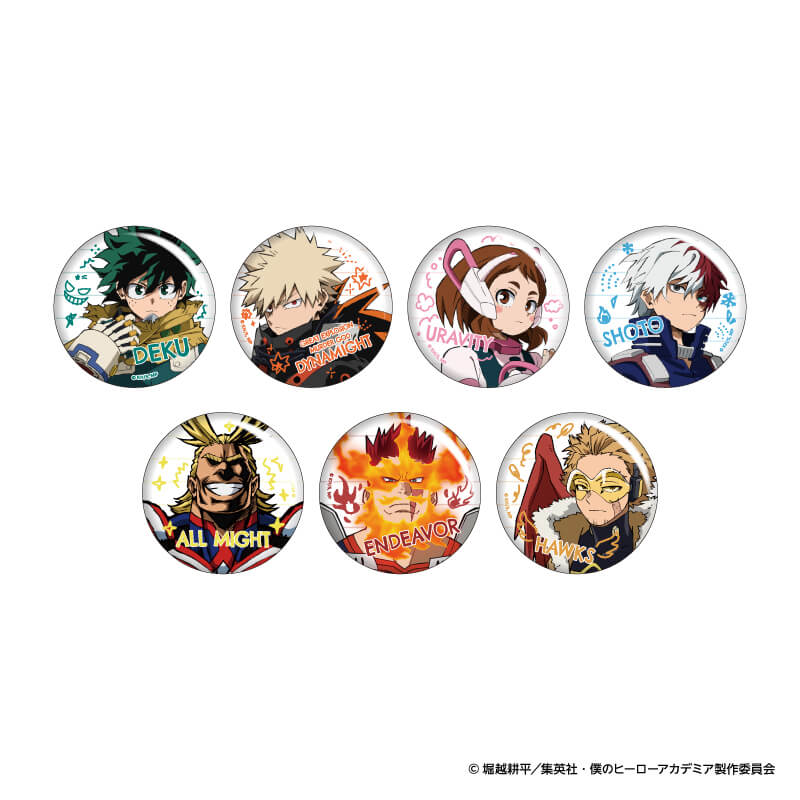 僕のヒーローアカデミアカフェーWE ARE HERO HOLICSーの『缶バッジ(ランダム7種)』