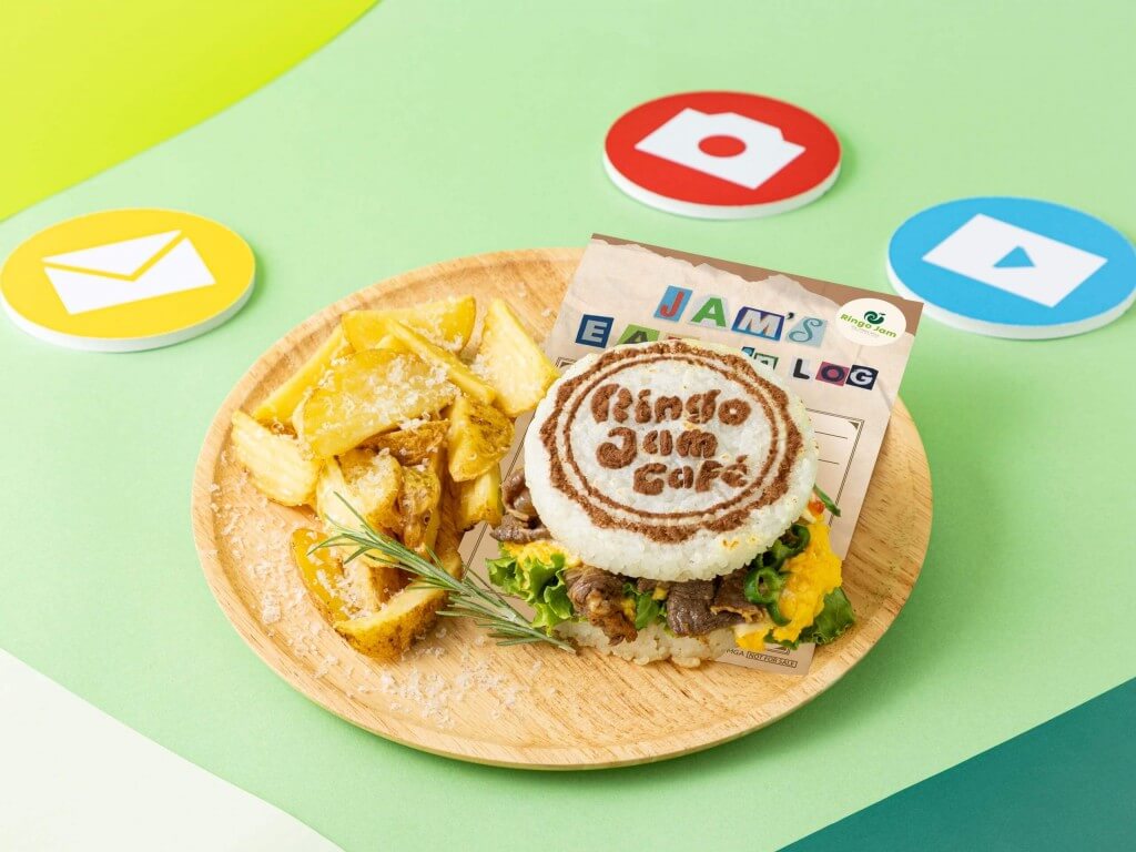 Ringo Jam Caféの『JAM’S CHECK-IN LOG ライスバーガー』